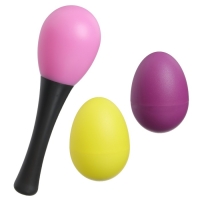 Набор погремушек &laquo;Перкуссионный маракас, 2 яичка&raquo;, шейкеры, цвет МИКС, Крошка Я