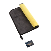 Тряпка для автомобиля CARTAGE, микрофибра, 800 г/м&sup2;, 30&times;40 cм, желто-серая