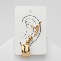 Набор серьги и каффы 4 шт «Нежность» композиция, цвет золото Набор серьги и каффы 4 шт «Нежность» композиция, цвет золото