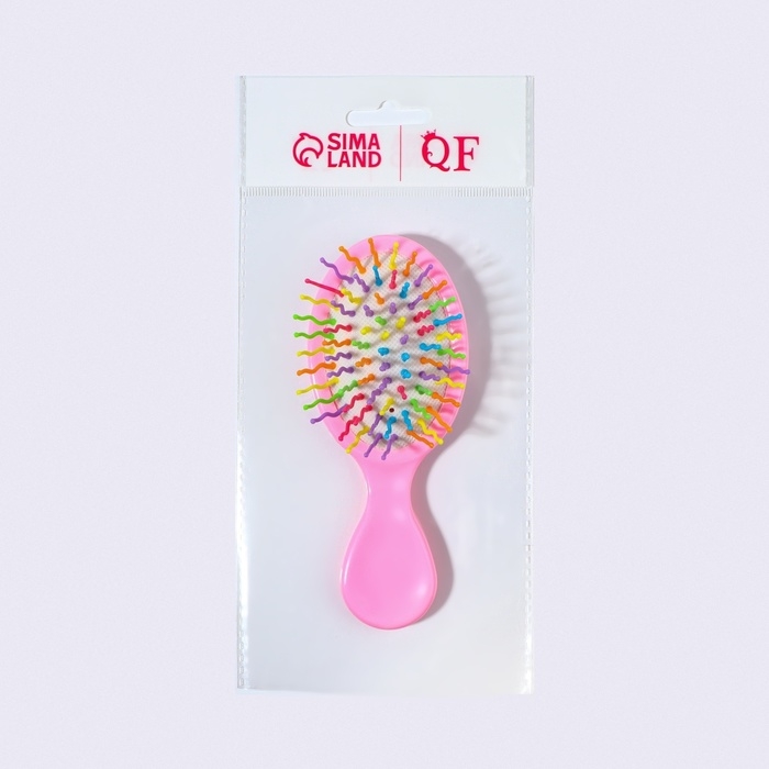 Расчёска - мини массажная, 5,5 × 14 см, цвет нежно - розовый Расчёска - мини массажная, 5,5 × 14 см, цвет нежно - розовый