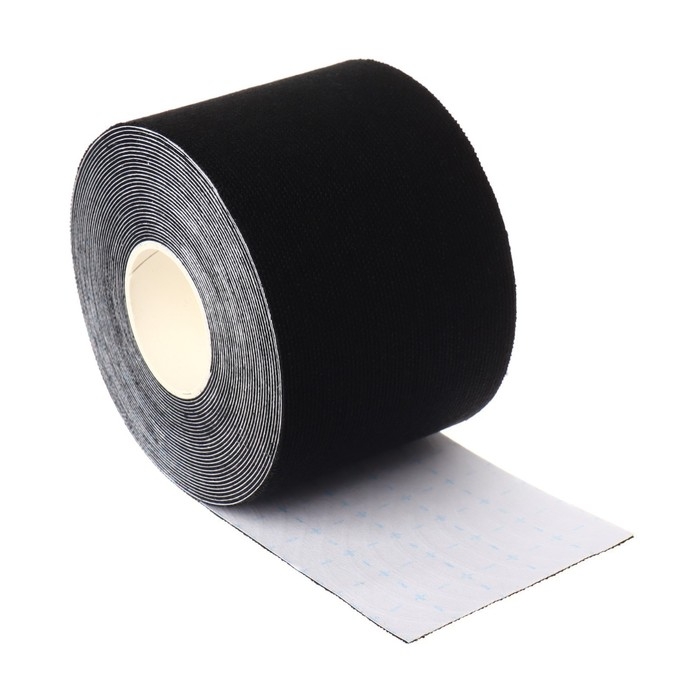 Кинезио-тейп, 5 см &times; 5 м, цвет чёрный