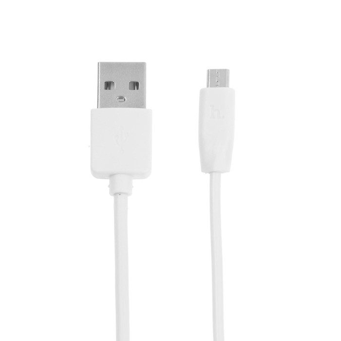 Кабель Hoco X1, microUSB - USB, 2.4 А, 1 м, белый Кабель Hoco X1, microUSB - USB, 2.4 А, 1 м, белый
