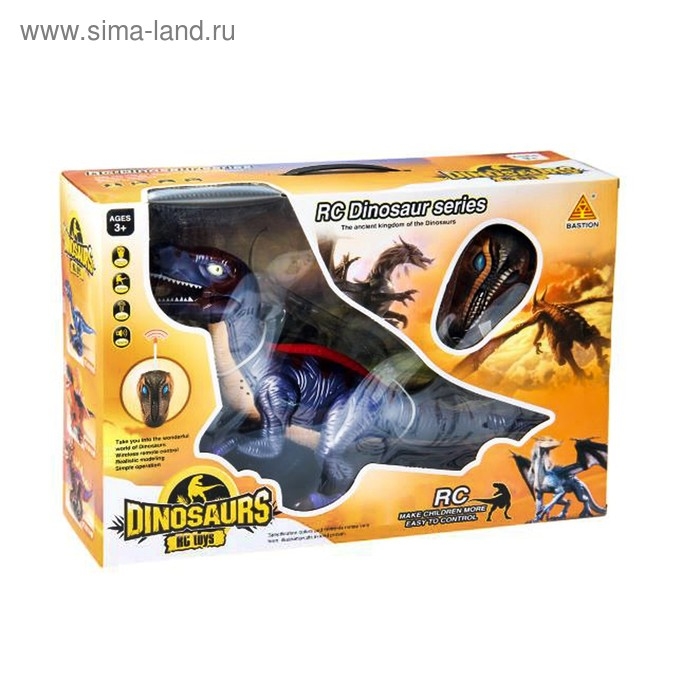 Динозавр радиоуправляемый &laquo;Рекс&raquo;, световые и звуковые эффекты, работает от батареек