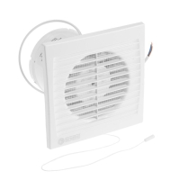 Вентилятор вытяжной "КосмоВент" В100ВК-окш, d=100 мм, 144 м&sup3;/ч, с выключ, обр клапан, подш