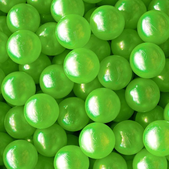 Шарики для сухого бассейна &laquo;Перламутровые&raquo;, диаметр шара 7,5 см, набор 50 штук, цвет розовый, голубой, белый, зелёный