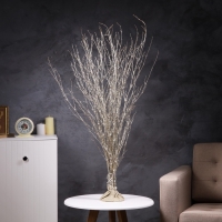 Светодиодная фигура &laquo;Ветви бежевые&raquo; 100х108х6 см, 30 LED, батарейки АAх3 (не в комплекте), свечение теплое белое