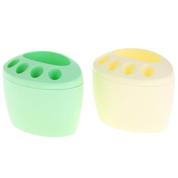 Подставка для зубных щёток &laquo;Камея&raquo;, цвет МИКС