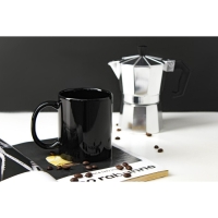 Кружка керамическая Доляна «Классика», 390 мл, цвет чёрный Кружка керамическая Доляна «Классика», 390 мл, цвет чёрный