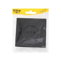 Розетка одноместная TOT Glossy Glass, 10 А, скрытая, без з/к, стекло, черная Розетка одноместная TOT Glossy Glass, 10 А, скрытая, без з/к, стекло, черная