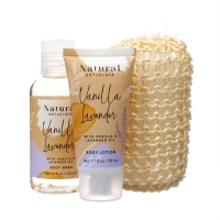 Подарочный набор Natural Botanique: лосьон 50 мл, гель для душа 120 мл, мочалка Подарочный набор Natural Botanique: лосьон 50 мл, гель для душа 120 мл, мочалка