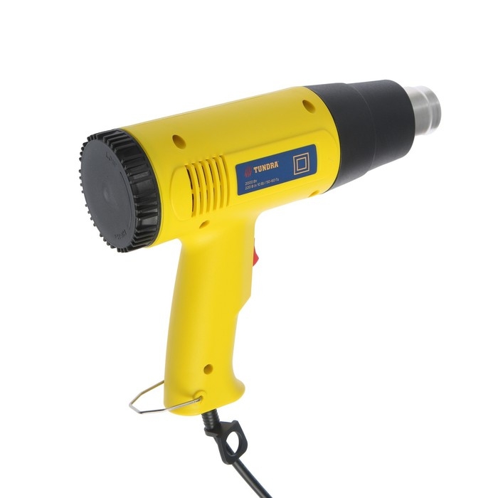 Строительный фен ТУНДРА, 2000 Вт, 250-500 л/мин, 350/600°С Строительный фен ТУНДРА, 2000 Вт, 250-500 л/мин, 350/600°С
