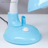 Лампа настольная на подставке 1х40Вт Е27 шнур 0,85м синий Лампа настольная на подставке 1х40Вт Е27 шнур 0,85м синий