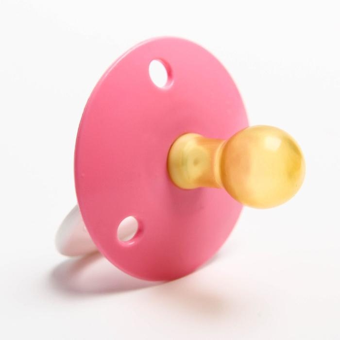 Соска - пустышка латексная классическая &laquo;Ягодка&raquo;, от 0 мес., с колпачком, цвет МИКС