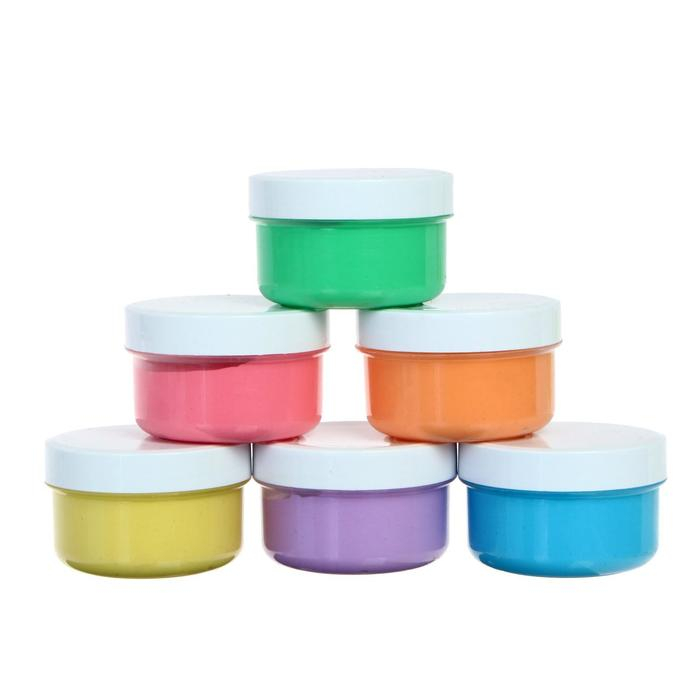 Краски пальчиковые набор 6 цветов х 60 мл, Спектр, 360 мл, Краски пальчиковые набор 6 цветов х 60 мл, Спектр, 360 мл, "Лапочки" (от 1 года )