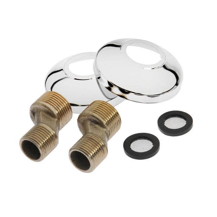 Cмеситель для ванны Accoona A7182M, двухвентильный, синий/хром Cмеситель для ванны Accoona A7182M, двухвентильный, синий/хром