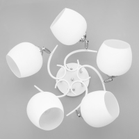 Люстра "Ава" 5хЕ27 40Вт бело-хромовый 58х58х27 см BayerLux Люстра "Ава" 5хЕ27 40Вт бело-хромовый 58х58х27 см BayerLux