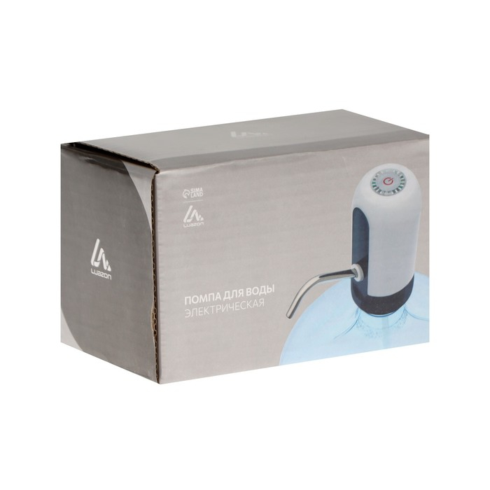 Помпа для воды Luazon LWP-05, электрическая, 4 Вт, 1.2 л/мин, 1200 мАч, от АКБ, белый Помпа для воды Luazon LWP-05, электрическая, 4 Вт, 1.2 л/мин, 1200 мАч, от АКБ, белый