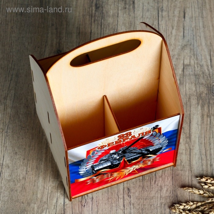 Ящик под пиво Ящик под пиво "23 февраля" танк