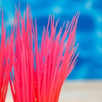 Растение искусственное аквариумное, светящееся, 9 см, красное Растение искусственное аквариумное, светящееся, 9 см, красное