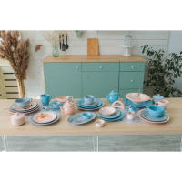 Чашка бульонная фарфоровая &laquo;Акварель&raquo;, 380 мл, цвет светло-серый