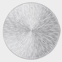 Набор салфеток сервировочных на стол Доляна &laquo;Сияние&raquo;, d=38 см, 4 шт, цвет серебряный