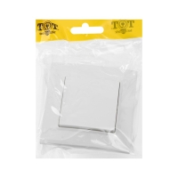 Выключатель TOT Elegant, 10 А, 1 кл., скрытый, белый