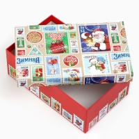 Набор подарочных коробок 10 в 1 &laquo;Новогодняя почта&raquo;, 12 х 7 х 4 &ndash; 32.5 х 20 х 12.5 см, Новый год