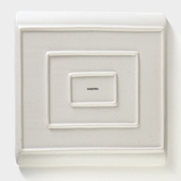 Блюдо фарфоровое для подачи Magistro Slate, 27,5&times;27,5 см, цвет белый