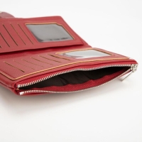 Кошелёк женский на кнопке, цвет бордовый