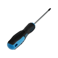 Отвертка крестовая ТУНДРА, CrV, хром, магнит, двухкомпонентная рукоятка, PH2 х 100 мм Отвертка крестовая ТУНДРА, CrV, хром, магнит, двухкомпонентная рукоятка, PH2 х 100 мм