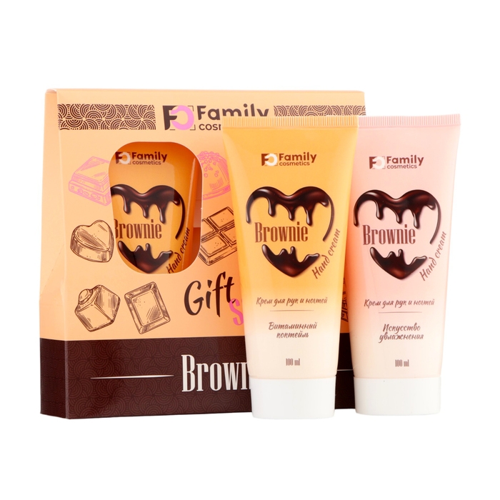 Подарочный набор косметики женский: крем для рук и ногтей Подарочный набор косметики женский: крем для рук и ногтей "Витаминный коктейль", 100 мл + крем для рук и ногтей "Искусство увлажнения", 100 мл