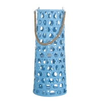 Настольная лампа "Асура" Е27 15Вт голубой 16х16х51 см RISALUX