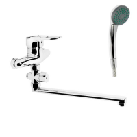 Cмеситель для ванны Accoona A7030, однорычажный, с душевым набором, латунь, хром Cмеситель для ванны Accoona A7030, однорычажный, с душевым набором, латунь, хром