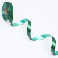 Лента голографические для декора и подарков, салатовая, 2 см х 50 м Лента голографические для декора и подарков, салатовая, 2 см х 50 м