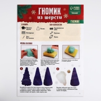 Валяние из шерсти на новый год. Игрушка своими руками &laquo;Гномик с ёлочкой&raquo;, новогодний набор для творчества