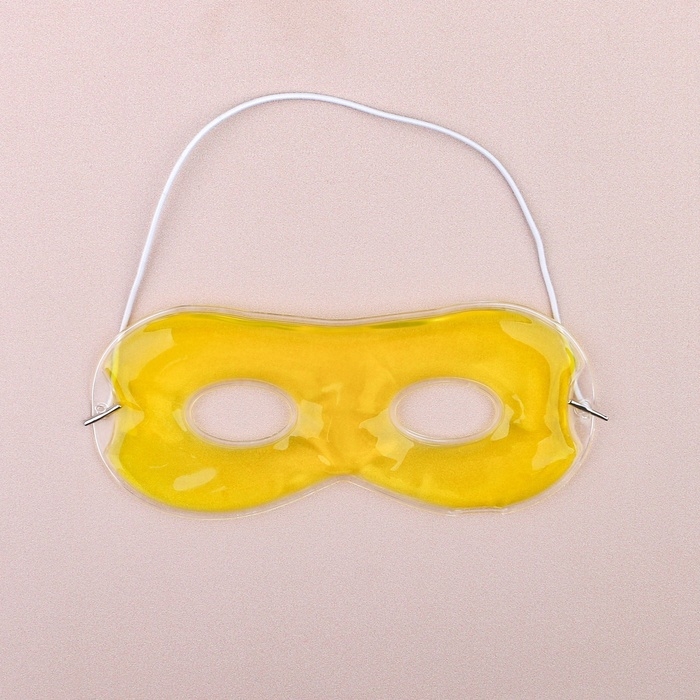 Гелевая маска для области вокруг глаз, 17 &times; 7,5 см, цвет жёлтый