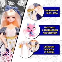 Кукла шарнирная &laquo;Пушистая мода&raquo;, с питомцем