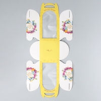 Коробка под торт, кондитерская упаковка, &laquo;Пасха&raquo;, 15 х 15 х 18 см