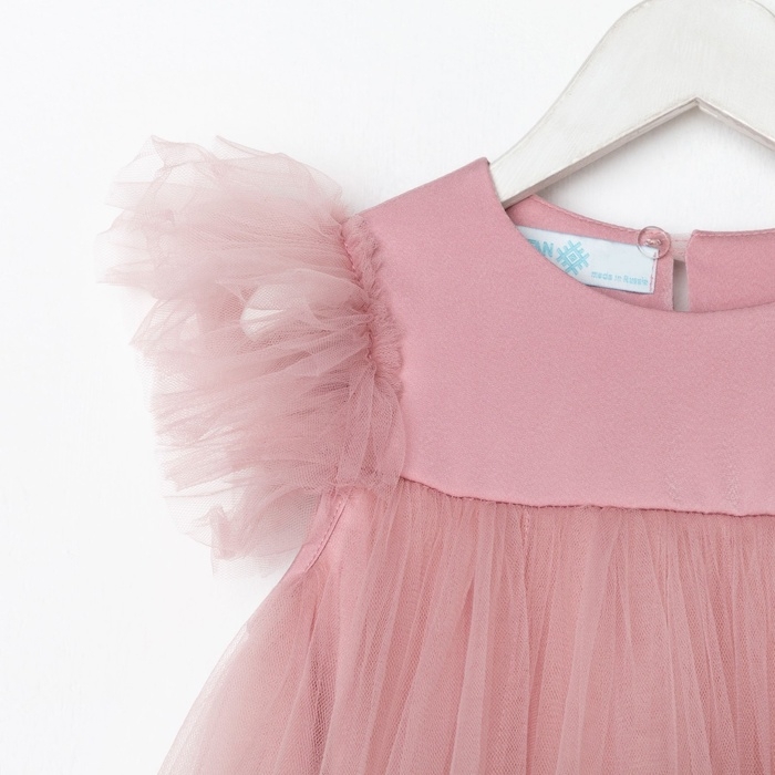 Платье детское с пышной юбкой KAFTAN, рост 122-128, розовый Платье детское с пышной юбкой KAFTAN, рост 122-128, розовый