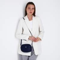 Сумка кросс-боди на молнии, цвет синий