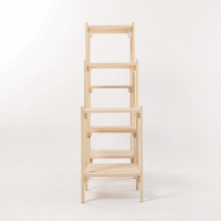 Стеллаж деревянный усиленный, 3 секции, винтовое соединение, регулируемые полки 99,6х122х31