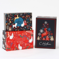 Набор коробок подарочных 15 в 1 &laquo;Европейский&raquo;, 12 х 7 х 4 см - 46,6 х 35,2 х 17.5 см, Новый год