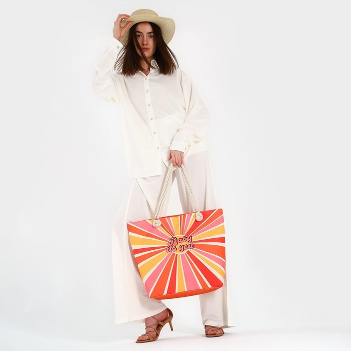 Сумка женская пляжная Nazamok Сумка женская пляжная Nazamok "Baby it`s you", 47*37*13,5 см