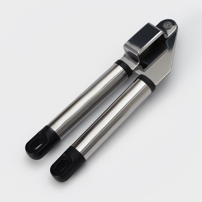 Пресс для чеснока Доляна &laquo;Помощник&raquo;, 18 см, цвет серебристый