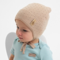 Шапка детская MINAKU, р-р 44-46, цвет бежевый Шапка детская MINAKU, р-р 44-46, цвет бежевый