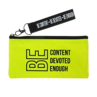 Пенал мягкий, 1 отделение, 100 х 195 мм, плоский, светоотражающий элемент, Феникс "Твои правила" жёлтый 61331 Пенал мягкий, 1 отделение, 100 х 195 мм, плоский, светоотражающий элемент, Феникс "Твои правила" жёлтый 61331