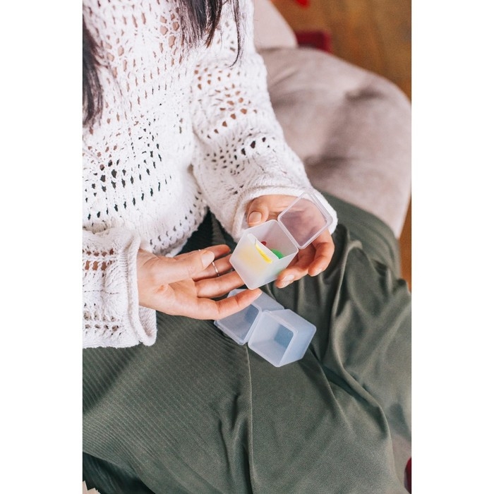 Контейнеры для хранения мелочей, 4 &times; 4 &times; 4,7 см, 3 шт