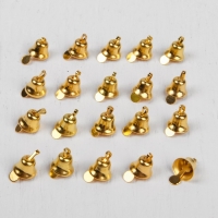 Колокольчик для рукоделия, набор 20 шт., размер 1 шт. &mdash; 0,8 см, цвет золотой