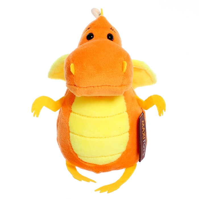 Мягкая игрушка &laquo;Дракончик&raquo;, оранжево-жёлтый животик, 13 см