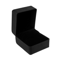 Шкатулка под часы 1 отделение "Чёрная с белой строчкой" матовая 7,5х11х10,3 см Шкатулка под часы 1 отделение "Чёрная с белой строчкой" матовая 7,5х11х10,3 см